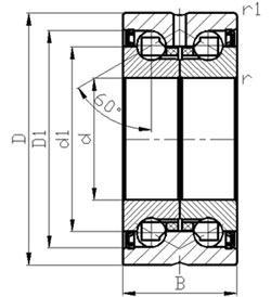 scerew bearings, axial angular contact ball bearing.