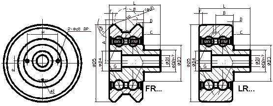 track rollers for vee bars